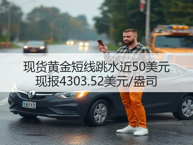 现货黄金短线跳水近50美元 现报4303.52美元/盎司(图3)