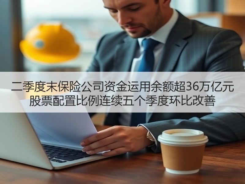 二季度末保险公司资金运用余额超36万亿元 股票配置比例连续五个季度环比改善
