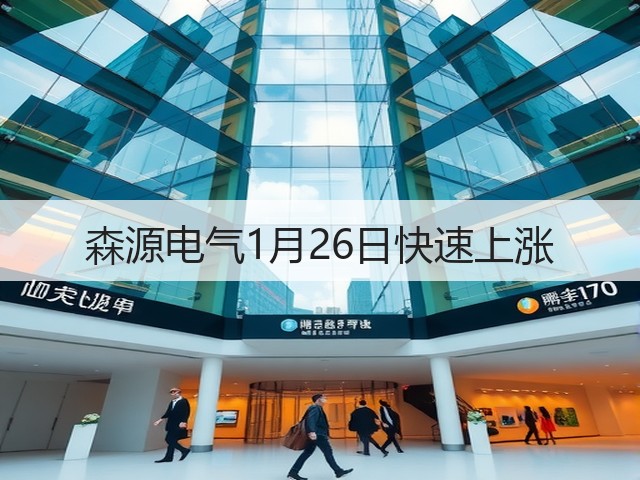 森源电气1月26日快速上涨(图3) 森源电气1月26日快速上涨(图3)