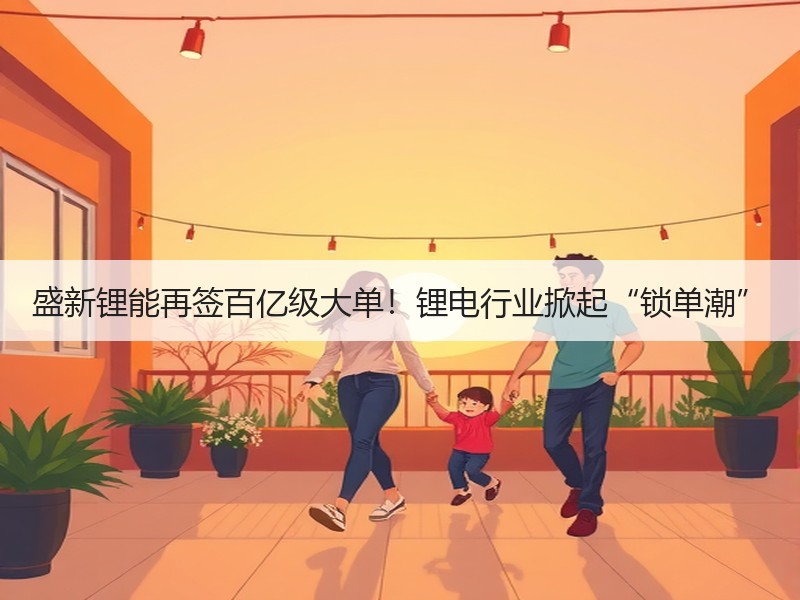 盛新锂能再签百亿级大单！锂电行业掀起“锁单潮”