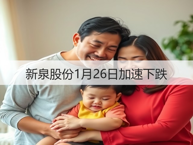 新泉股份1月26日加速下跌(图1) 新泉股份1月26日加速下跌(图1)