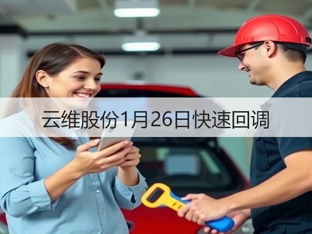 云维股份1月26日快速回调(图2) 云维股份1月26日快速回调(图2)