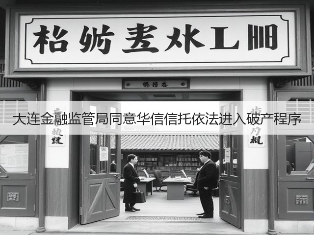 大连金融监管局同意华信信托依法进入破产程序(图3)