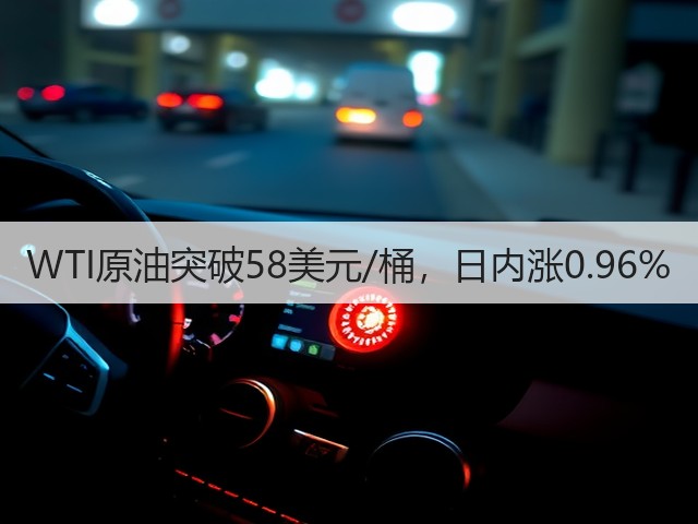 WTI原油突破58美元/桶，日内涨0.96%(图2)