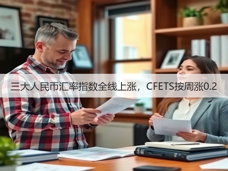 三大人民币汇率指数全线上涨，CFETS按周涨0.2