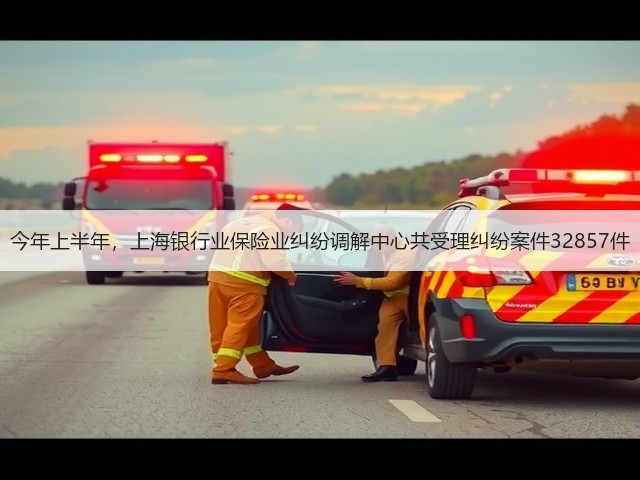 今年上半年，上海银行业保险业纠纷调解中心共受理纠纷案件32857件(图1)