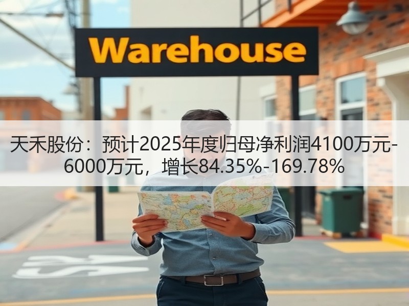 天禾股份：预计2025年度归母净利润4100万元-6000万元，增长84.35%-169.78%