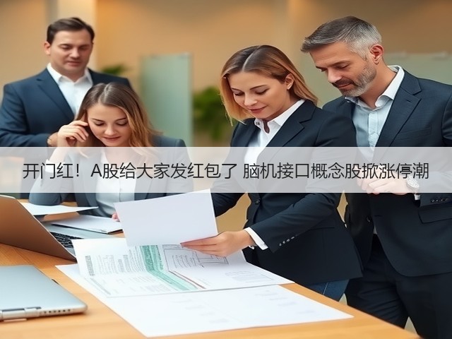 开门红!A股给大家发红包了 脑机接口概念股掀涨停潮(图1) 开门红!A股给大家发红包了 脑机接口概念股掀涨停潮(图1)