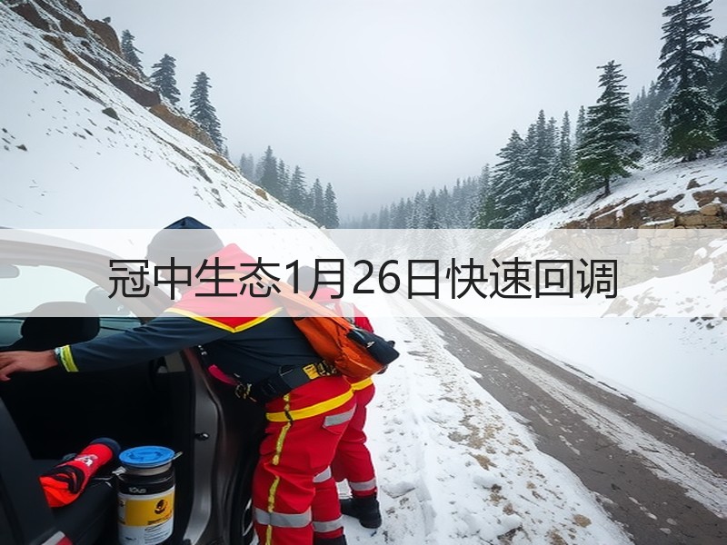 冠中生态1月26日快速回调