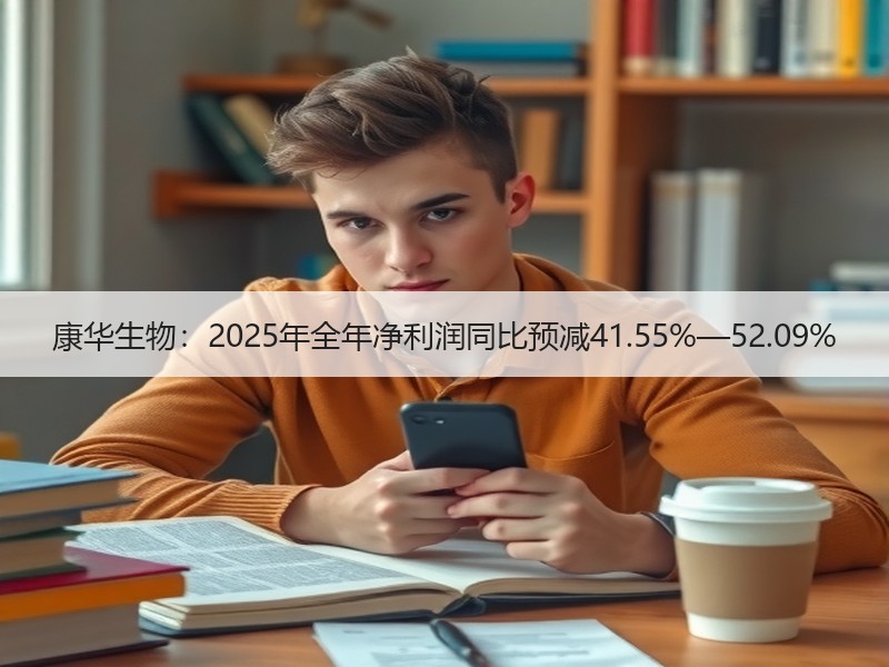 康华生物：2025年全年净利润同比预减41.55%—52.09%