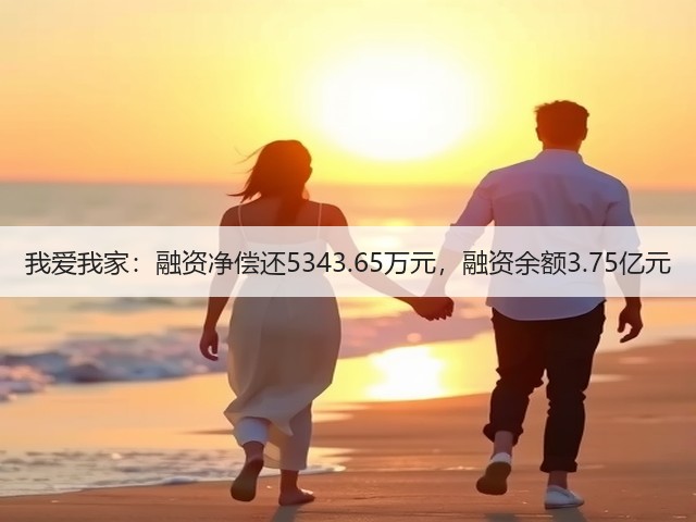 我爱我家:融资净偿还5343.65万元,融资余额3.75亿元(图2) 我爱我家:融资净偿还5343.65万元,融资余额3.75亿元(图2)