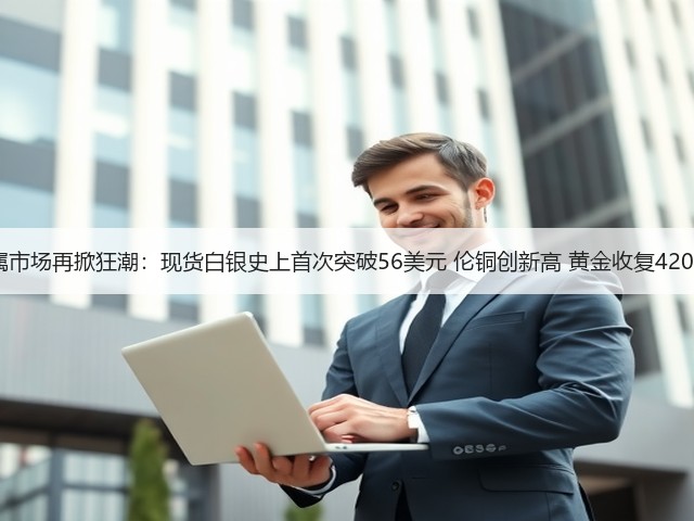 贵金属市场再掀狂潮:现货白银史上首次突破56美元 伦铜创新高 黄金收复4200美元(图1) 贵金属市场再掀狂潮:现货白银史上首次突破56美元 伦铜创新高 黄金收复4200美元(图1)