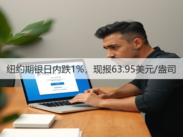 纽约期银日内跌1%，现报63.95美元/盎司(图1)