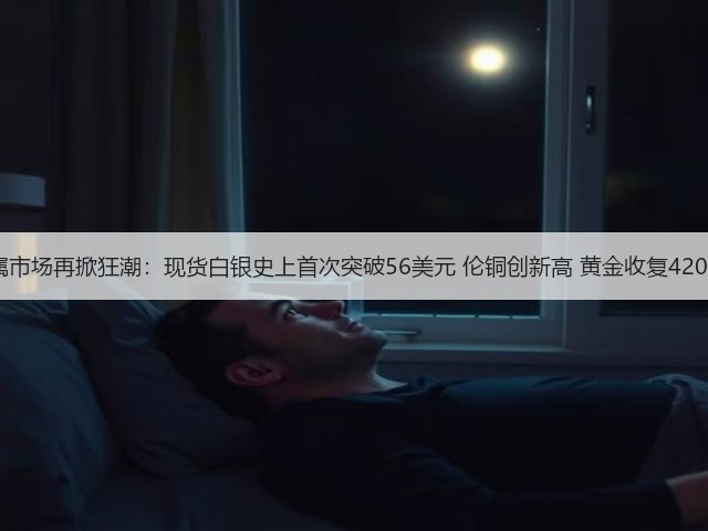 贵金属市场再掀狂潮:现货白银史上首次突破56美元 伦铜创新高 黄金收复4200美元(图3) 贵金属市场再掀狂潮:现货白银史上首次突破56美元 伦铜创新高 黄金收复4200美元(图3)