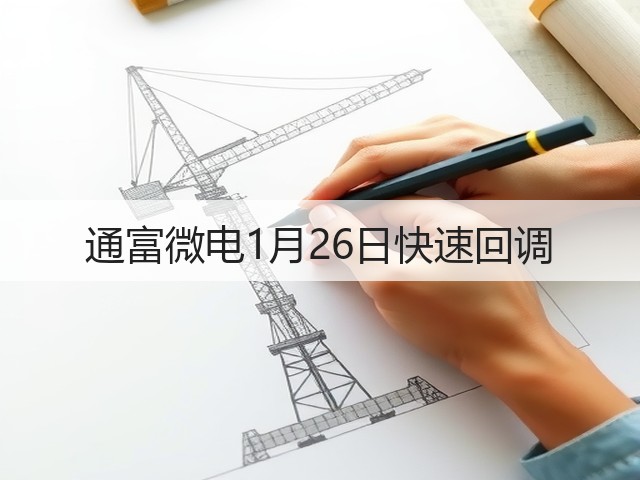 通富微电1月26日快速回调(图3)