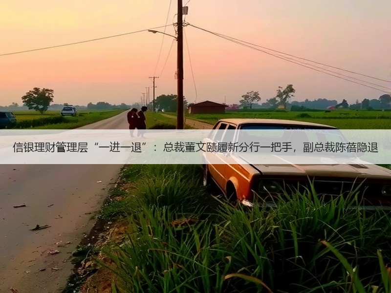 信银理财管理层“一进一退”：总裁董文赜履新分行一把手，副总裁陈蓓隐退