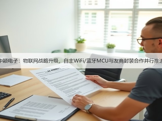 中颖电子:物联网战略升级,自主WiFi/蓝牙MCU与友商封装合作并行推进(图1) 中颖电子:物联网战略升级,自主WiFi/蓝牙MCU与友商封装合作并行推进(图1)