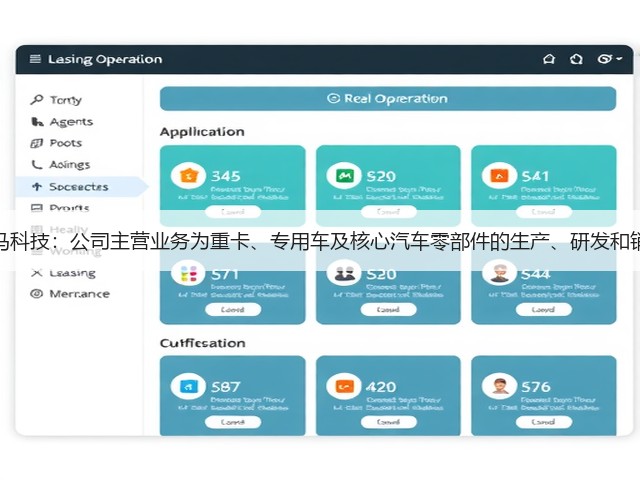 汉马科技：公司主营业务为重卡、专用车及核心汽车零部件的生产、研发和销售(图3)