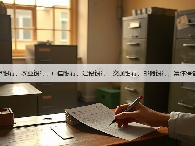 工商银行、农业银行、中国银行、建设银行、交通银行、邮储银行,集体停售!(图1) 工商银行、农业银行、中国银行、建设银行、交通银行、邮储银行,集体停售!(图1)