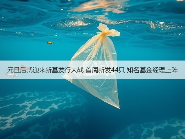 元旦后就迎来新基发行大战 首周新发44只 知名基金经理上阵(图1)