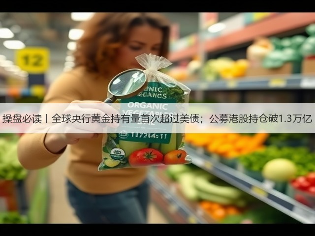 操盘必读丨全球央行黄金持有量首次超过美债;公募港股持仓破1.3万亿(图3) 操盘必读丨全球央行黄金持有量首次超过美债;公募港股持仓破1.3万亿(图3)