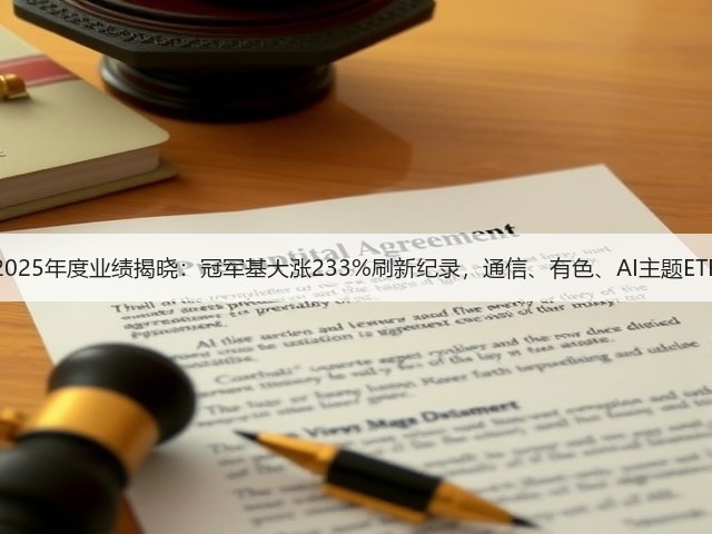 基金2025年度业绩揭晓：冠军基大涨233%刷新纪录，通信、有色、AI主题ETF领跑(图3)