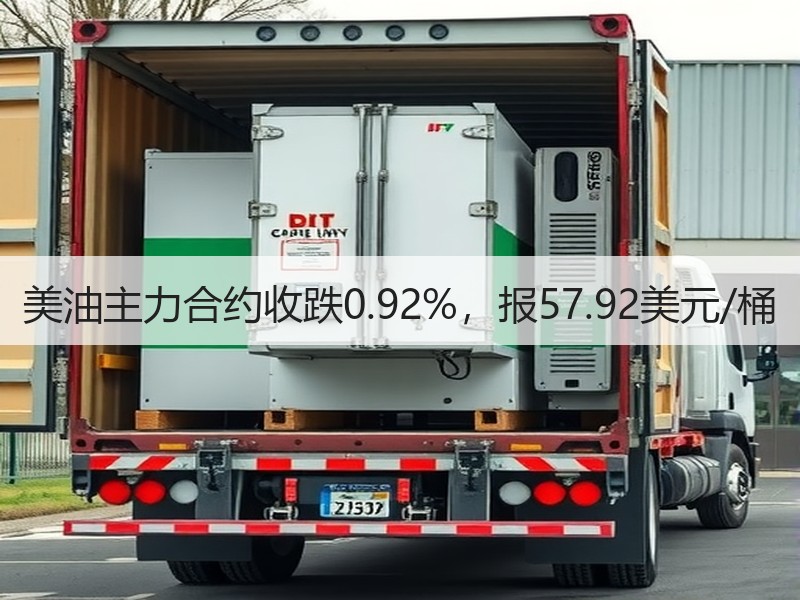美油主力合约收跌0.92%，报57.92美元/桶
