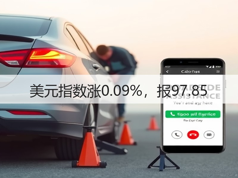 美元指数涨0.09%，报97.85