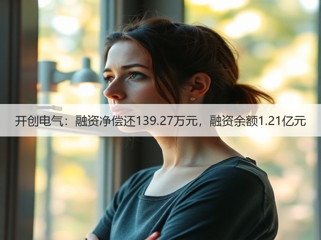 开创电气:融资净偿还139.27万元,融资余额1.21亿元(图2) 开创电气:融资净偿还139.27万元,融资余额1.21亿元(图2)