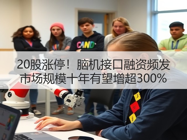 20股涨停！脑机接口融资频发 市场规模十年有望增超300%(图1)