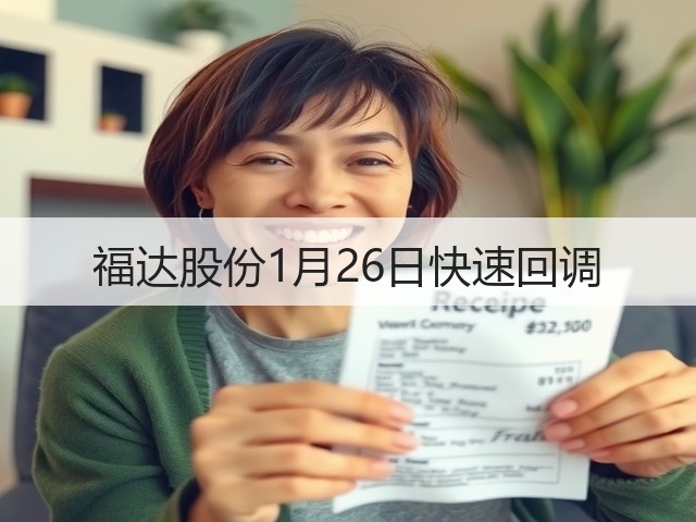 福达股份1月26日快速回调(图2)