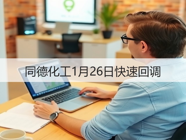 同德化工1月26日快速回调(图3) 同德化工1月26日快速回调(图3)