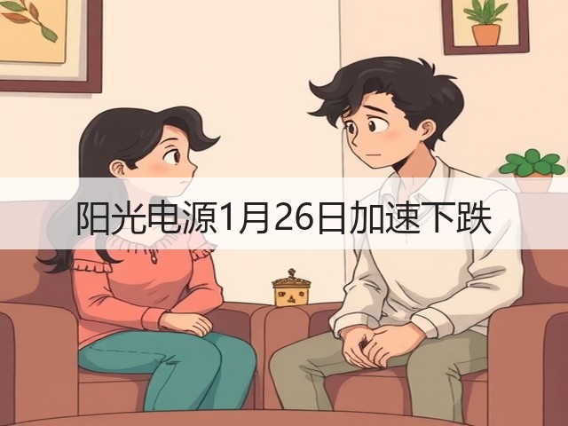 阳光电源1月26日加速下跌(图3)