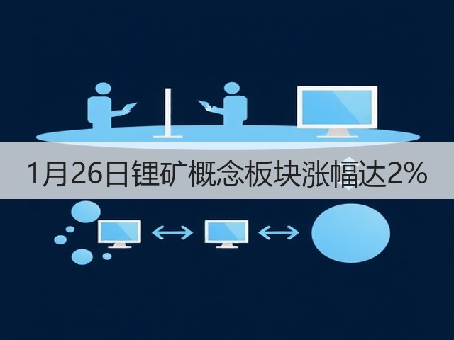 1月26日锂矿概念板块涨幅达2%(图3)