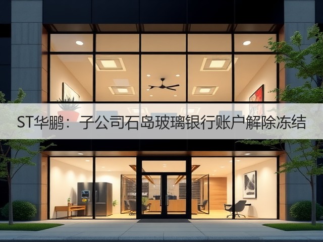 ST华鹏：子公司石岛玻璃银行账户解除冻结(图3)