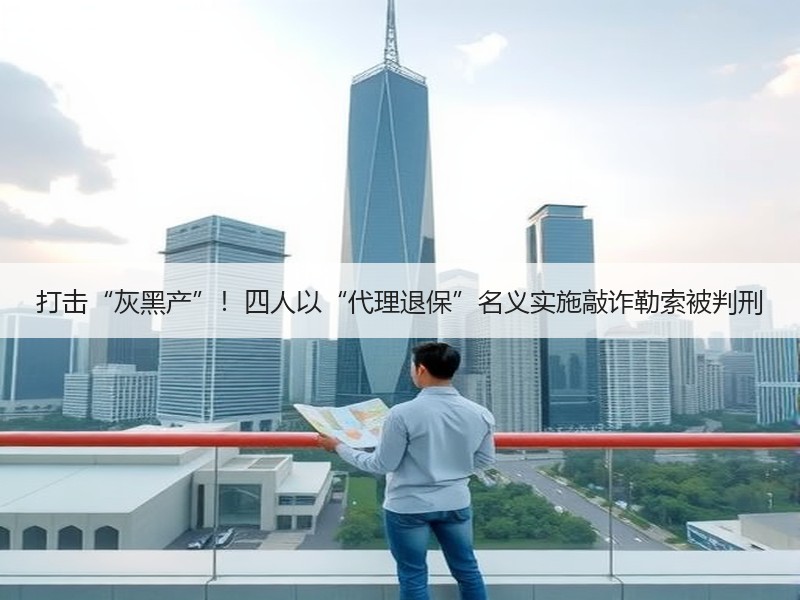 打击“灰黑产”！四人以“代理退保”名义实施敲诈勒索被判刑