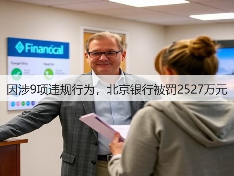 因涉9项违规行为，北京银行被罚2527万元
