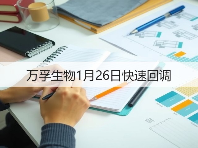 万孚生物1月26日快速回调(图3) 万孚生物1月26日快速回调(图3)