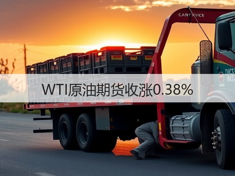 WTI原油期货收涨0.38%