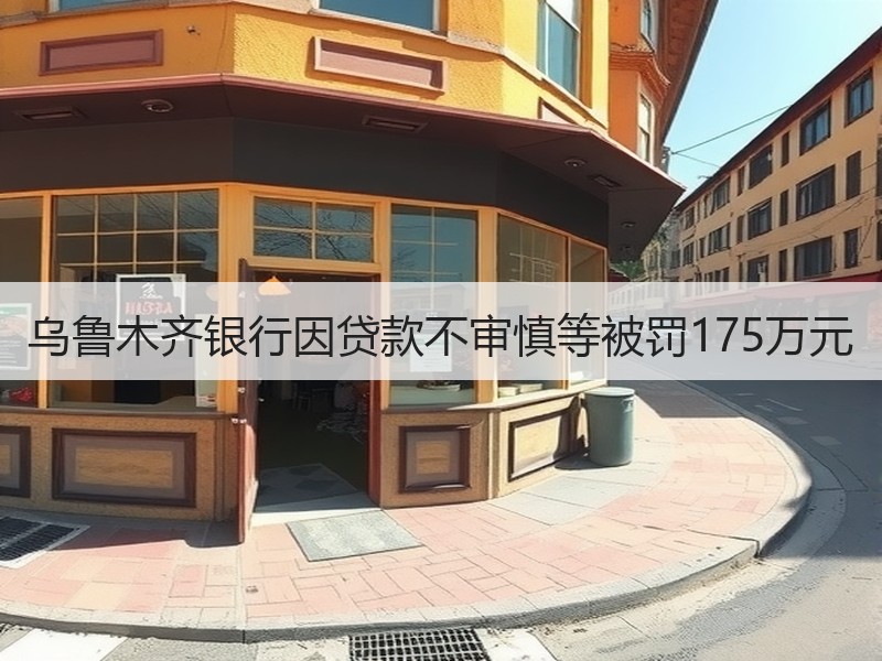 乌鲁木齐银行因贷款不审慎等被罚175万元