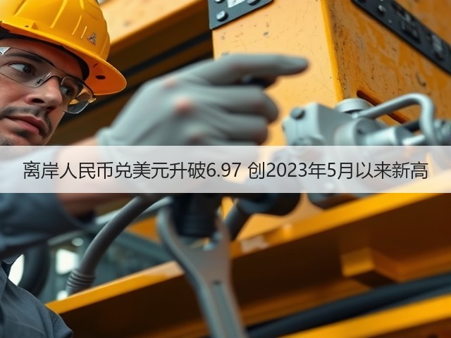 离岸人民币兑美元升破6.97 创2023年5月以来新高(图1) 离岸人民币兑美元升破6.97 创2023年5月以来新高(图1)