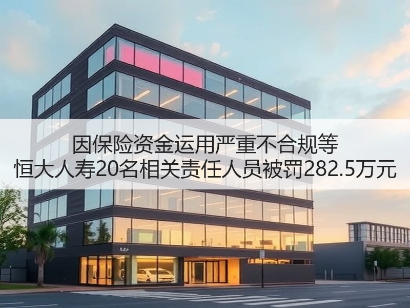 因保险资金运用严重不合规等 恒大人寿20名相关责任人员被罚282.5万元