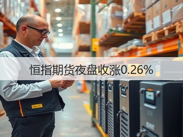 恒指期货夜盘收涨0.26%(图1)