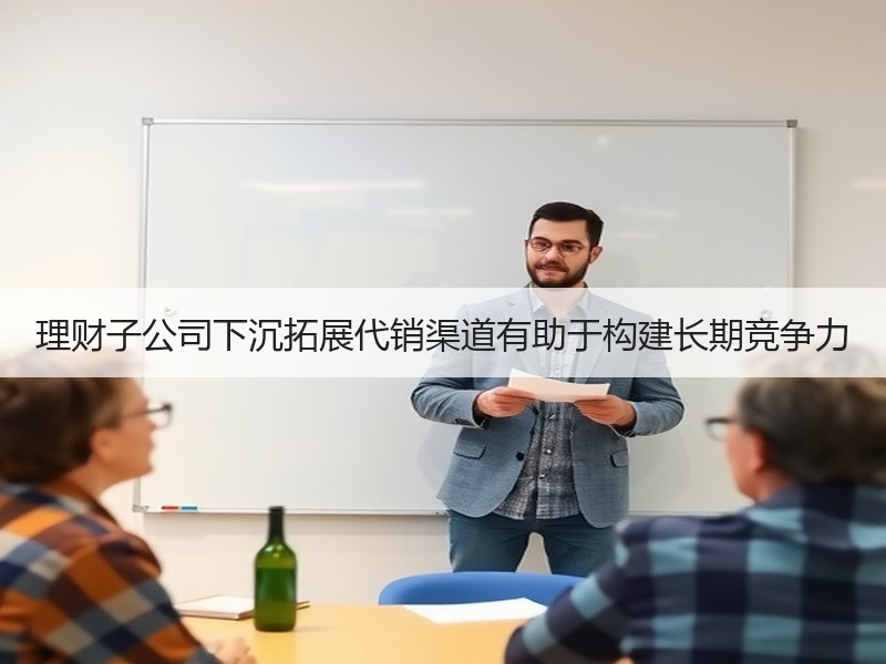 理财子公司下沉拓展代销渠道有助于构建长期竞争力