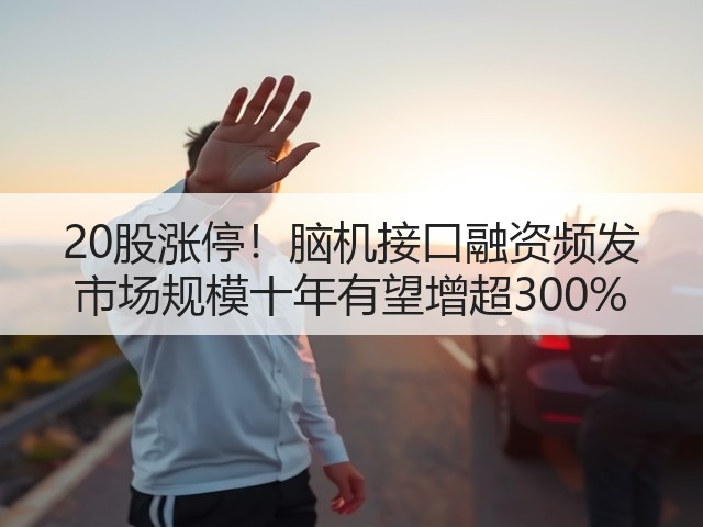 20股涨停!脑机接口融资频发 市场规模十年有望增超300%(图1) 20股涨停!脑机接口融资频发 市场规模十年有望增超300%(图1)