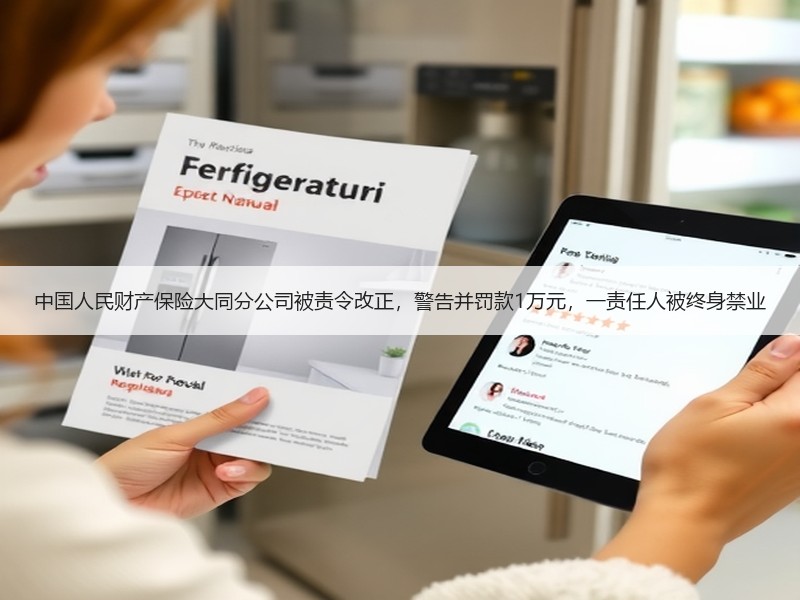 中国人民财产保险大同分公司被责令改正，警告并罚款1万元，一责任人被终身禁业