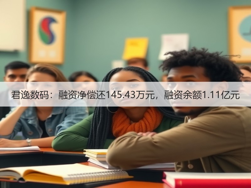 君逸数码：融资净偿还145.43万元，融资余额1.11亿元