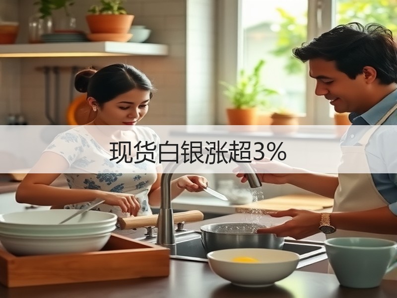 现货白银涨超3%