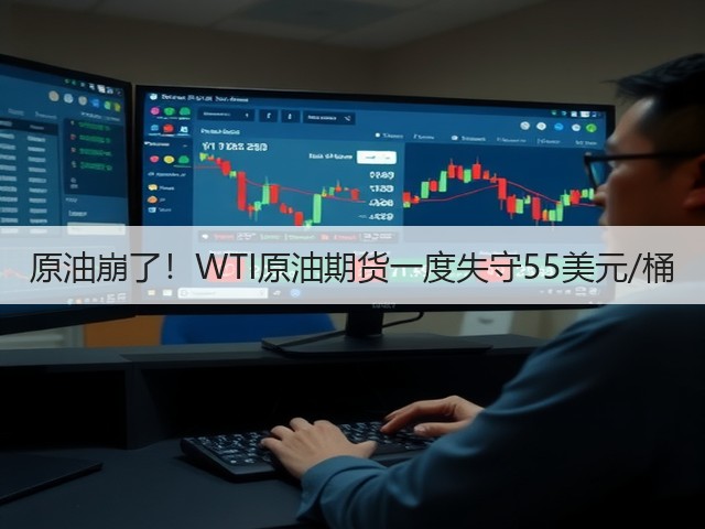 原油崩了!WTI原油期货一度失守55美元/桶(图3) 原油崩了!WTI原油期货一度失守55美元/桶(图3)