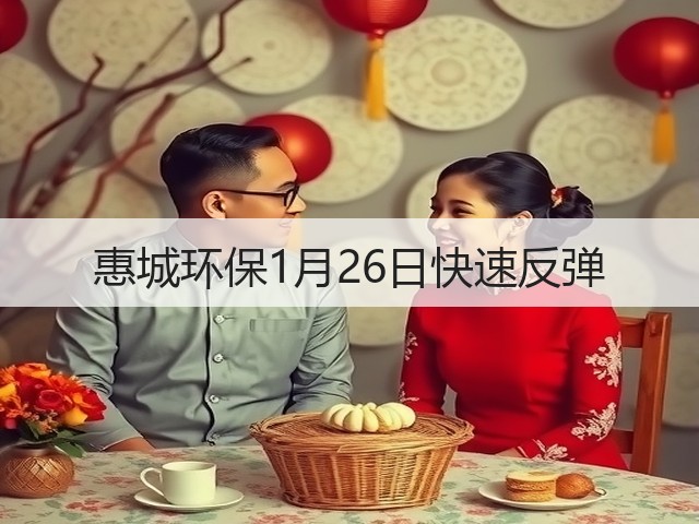 惠城环保1月26日快速反弹(图3) 惠城环保1月26日快速反弹(图3)